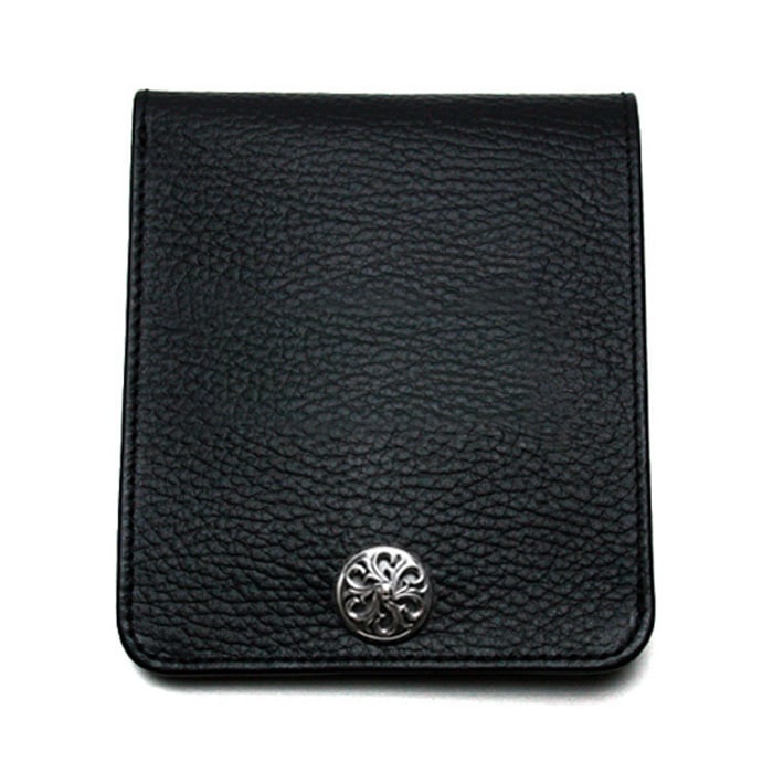 ArgentGleam Classic Short Wallet / フラワーボタンLarge