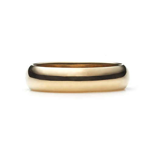 Round Band Ring K18YG 幅5.0mm
