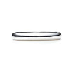 Round Band Ring K18WG 3.0mm