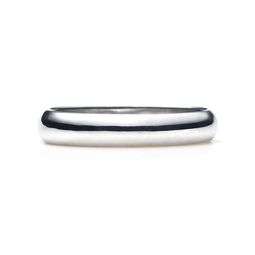 Round Band Ring K18WG 幅4.0mm