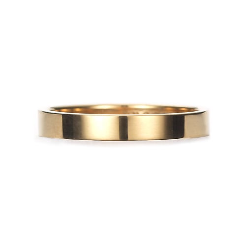 Square Band Ring K18YG 幅3.5mm