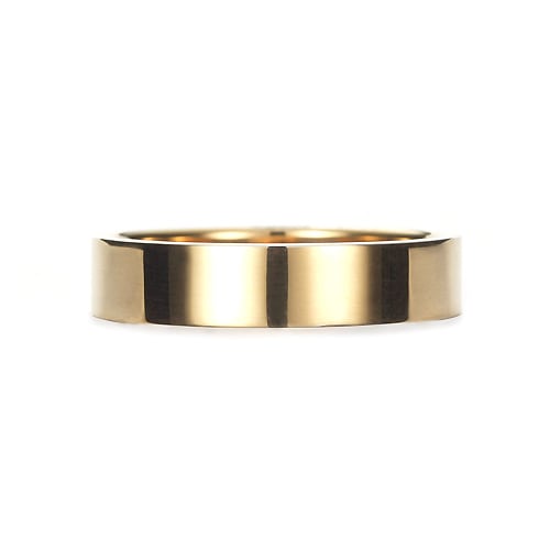 Square Band Ring K18YG 幅4.5mm
