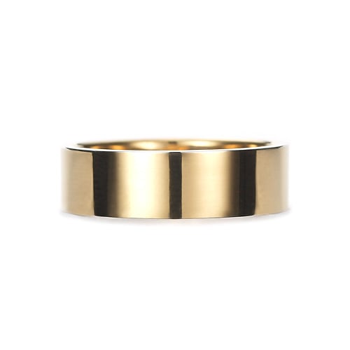 Square Band Ring K18YG 幅6.5mm