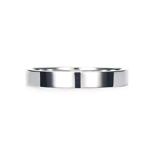 Square Band Ring K18WG 幅3.5mm