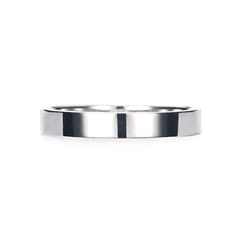 Square Band Ring Pt950 3.5mm