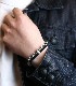 Skull Rubber Bracelet / K10 & Diamond