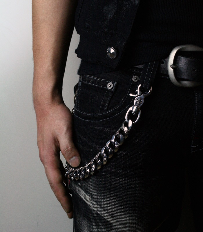 小物 ArgentGleam Classic Medium Walletchain シルバーアクセサリーブランドアージェントグリーム