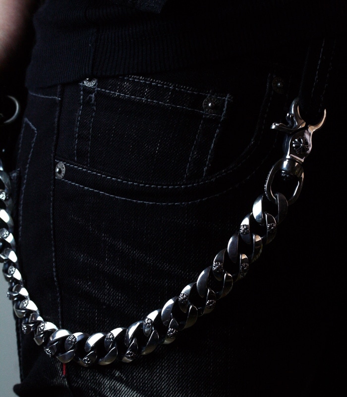 小物 ArgentGleam Classic Medium Walletchain ArgentGleam Classic Medium Walletchain
