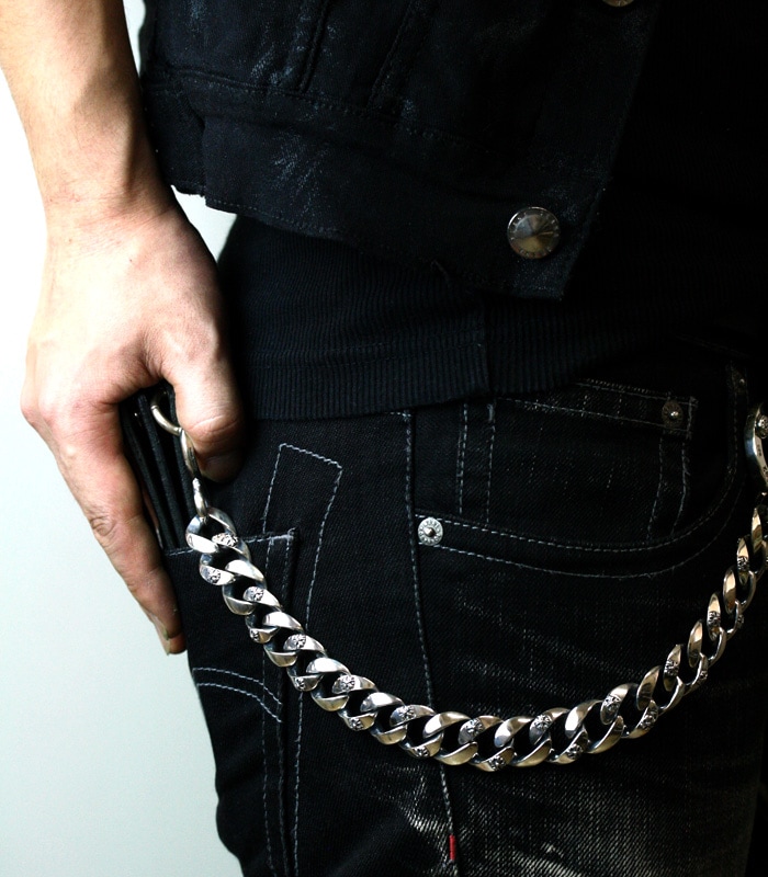 小物 ArgentGleam Classic Medium Walletchain シルバーアクセサリーブランドアージェントグリーム | ArgentGleam