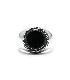 Flat Onyx Ring / Large