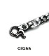 ArgentGleam Classic DoubleClip Wide Walletchain