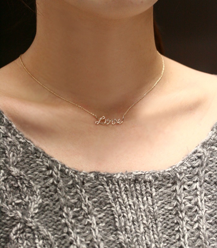 WireWork"Love"Necklace