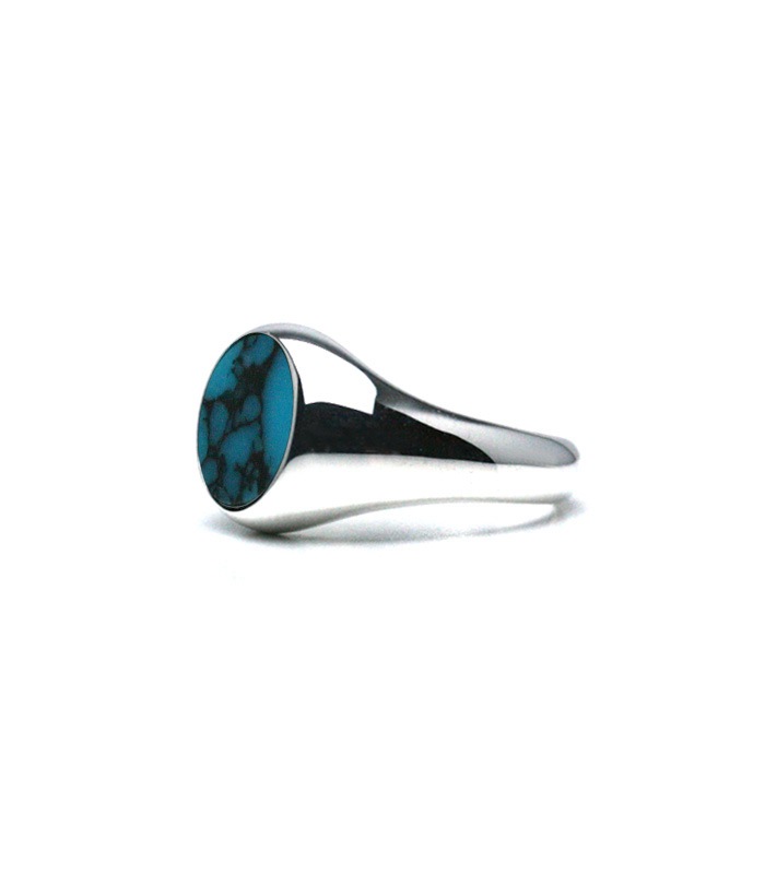 Turquoise Signet Ring/ Medium