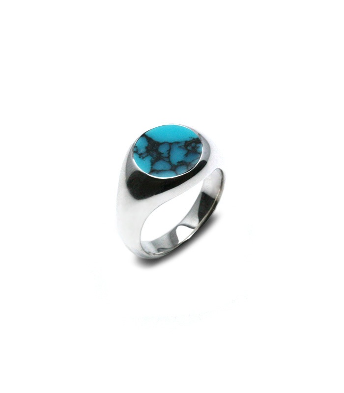 Turquoise Signet Ring/ Medium