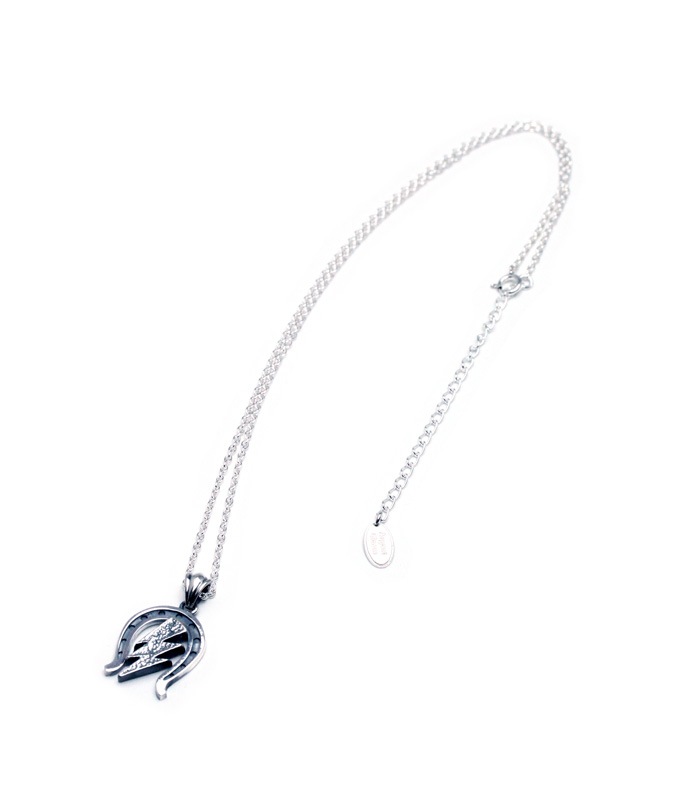 LUCKY HORSESHOE Necklace / Thunder Silver