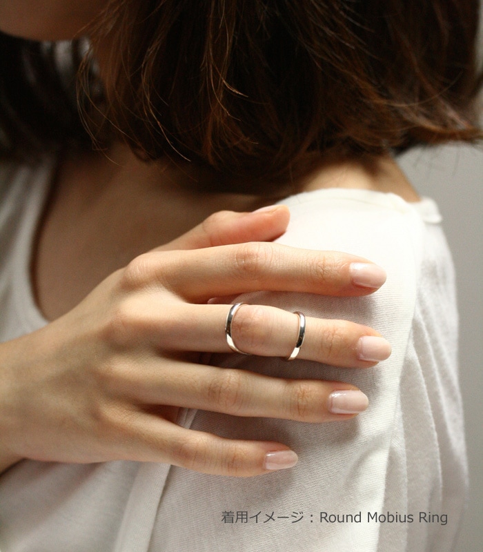 DECORATE Plain Mobius Silver Ring