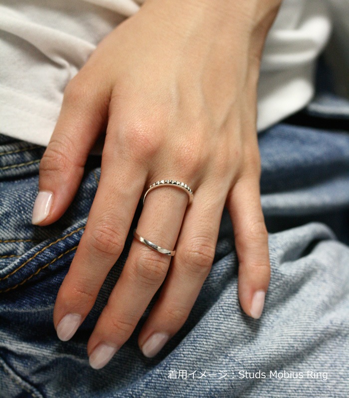 DECORATE Plain Mobius Silver Ring