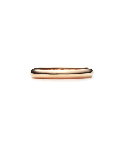 Round Band Ring K18PG 3.0mm
