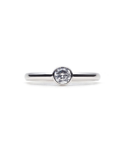 Plain Engagement Ring PLATINUM 950��0.3ct)