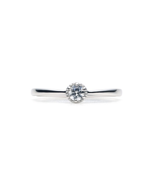 Floral Engagement Ring PLATINUM 950��0.15ct)