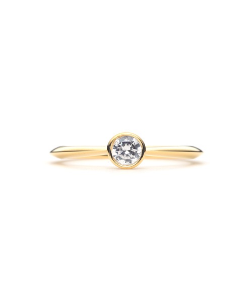 Plain Engagement Ring Ver.2 K18 YELLOW GOLD��0.2ct)