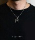 Square Onyx Necklace/ Cross01