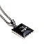 Square Onyx Necklace/ Lily