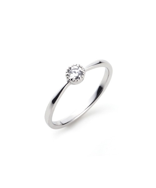Floral Engagement Ring PLATINUM 950��0.15ct)