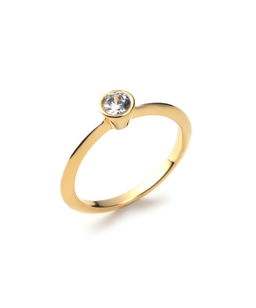 Plain Engagement Ring Ver.2 K18 YELLOW GOLD��0.2ct)