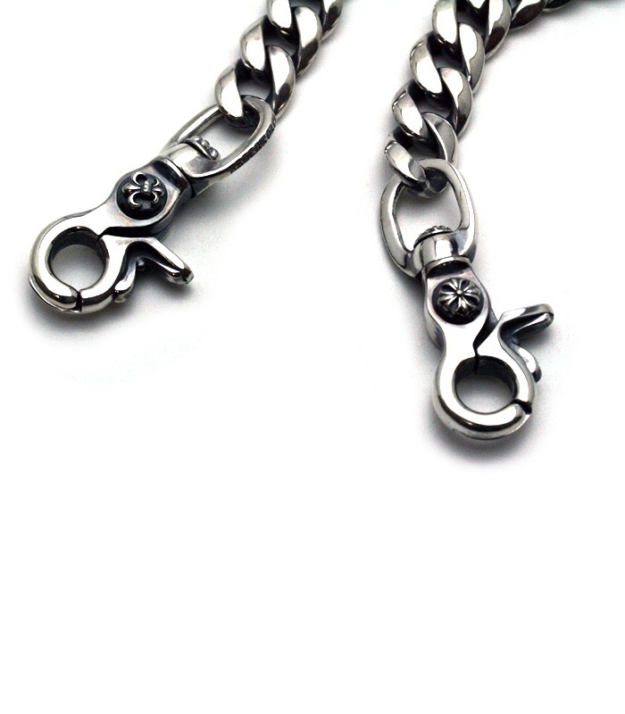 ArgentGleam Classic DoubleClip Narrow Walletchain