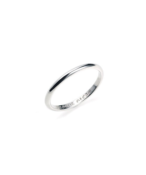 Round Band Ring Pt950 2.0mm