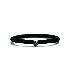 Skull Rubber Bracelet / Silver925