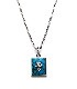 Square Turquoise Necklace/ Cross02