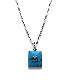 Square Turquoise Necklace/ Lily