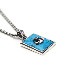 Square Turquoise Necklace/ Lily