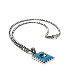 Square Turquoise Necklace/ Lily