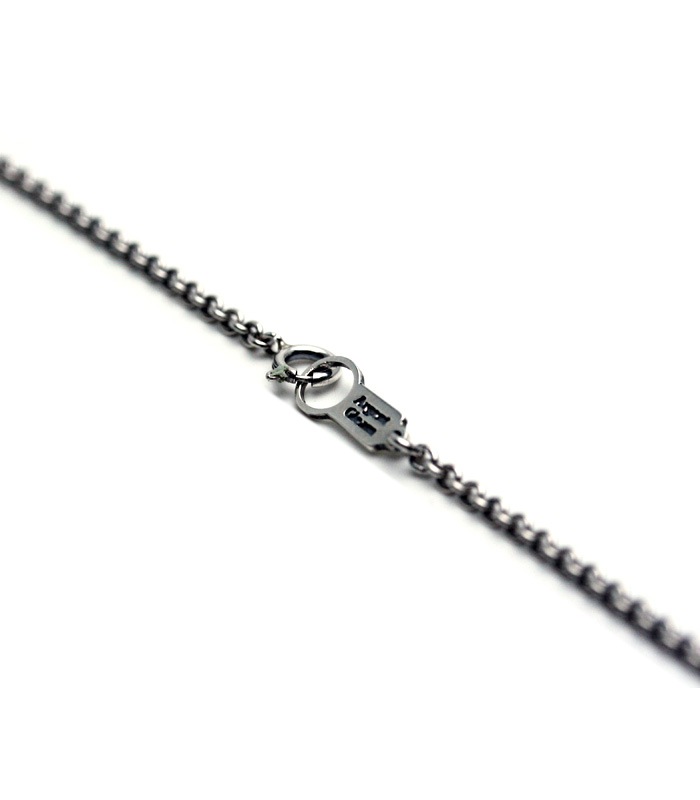 Small Skull Necklace / Silver & K18Gold