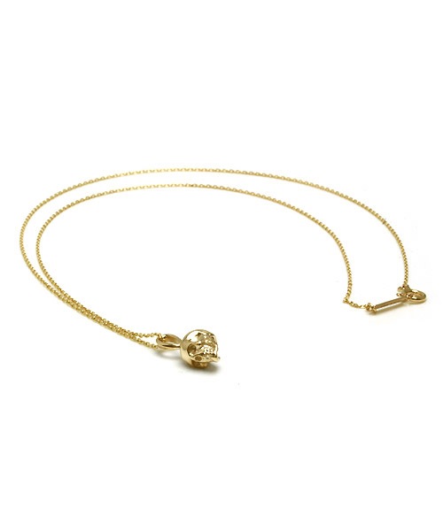 Small Skull Necklace / K18Gold