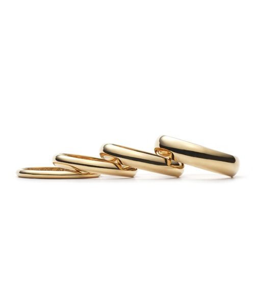 Round Band Ring K18YG ��4.0mm