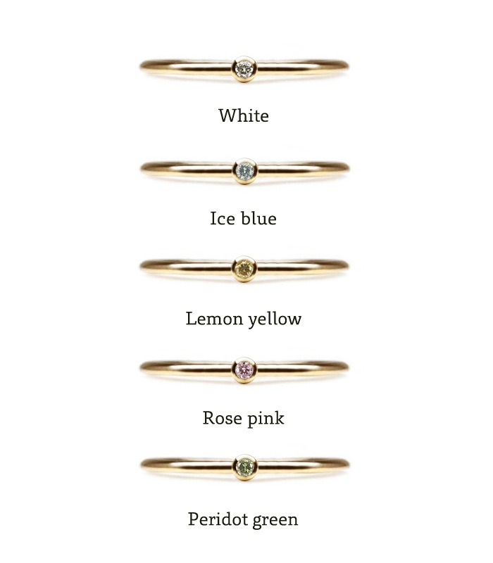 Tiny Diamond Ring / K18���������������