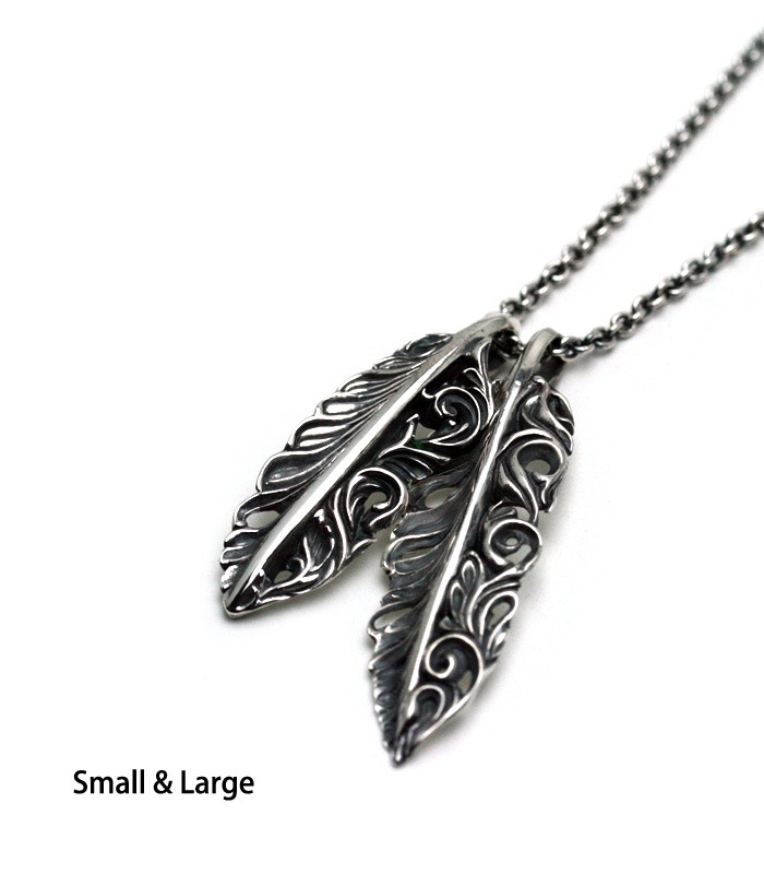 Acanthus Feather Necklace / Large