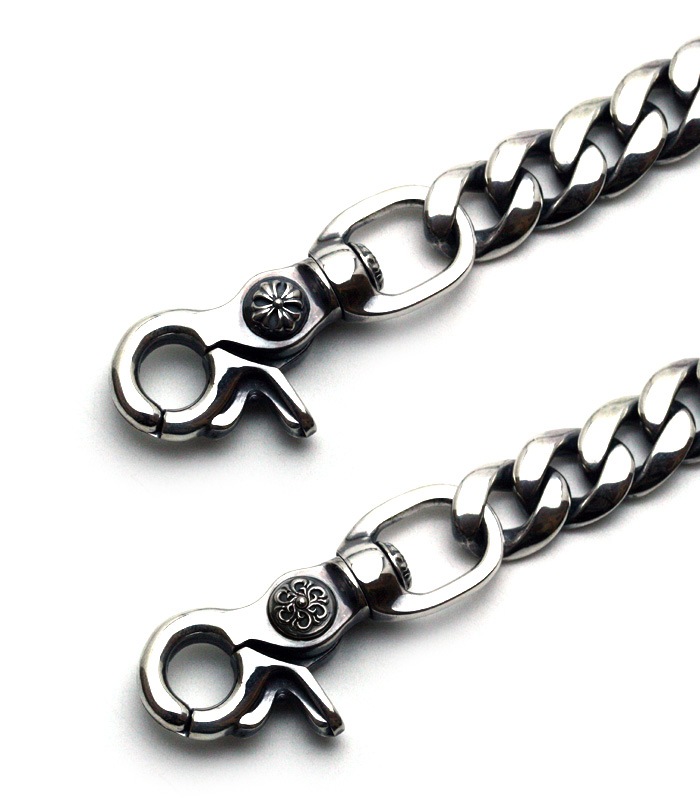 ArgentGleam Classic DoubleClip Narrow Walletchain