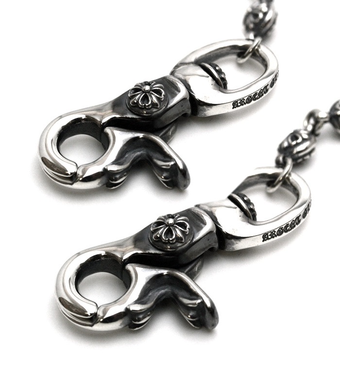 ArgentGleam Classic DoubleClip Ball Walletchain