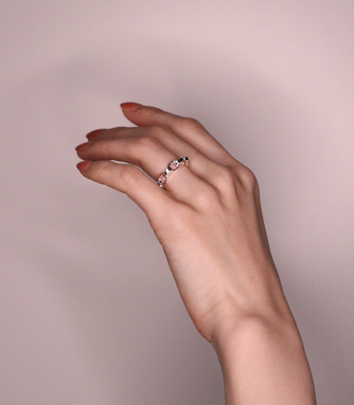 DECORATE Box Chain Ring