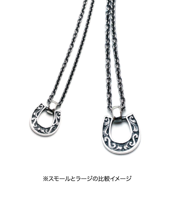 ARGENT GLEAM OLD HORSE SHOE NECKLACELarge