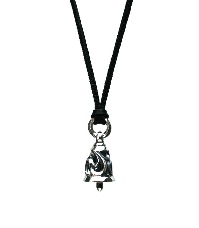 ArgentGleam Classic Arabesque Bell Charm / Small