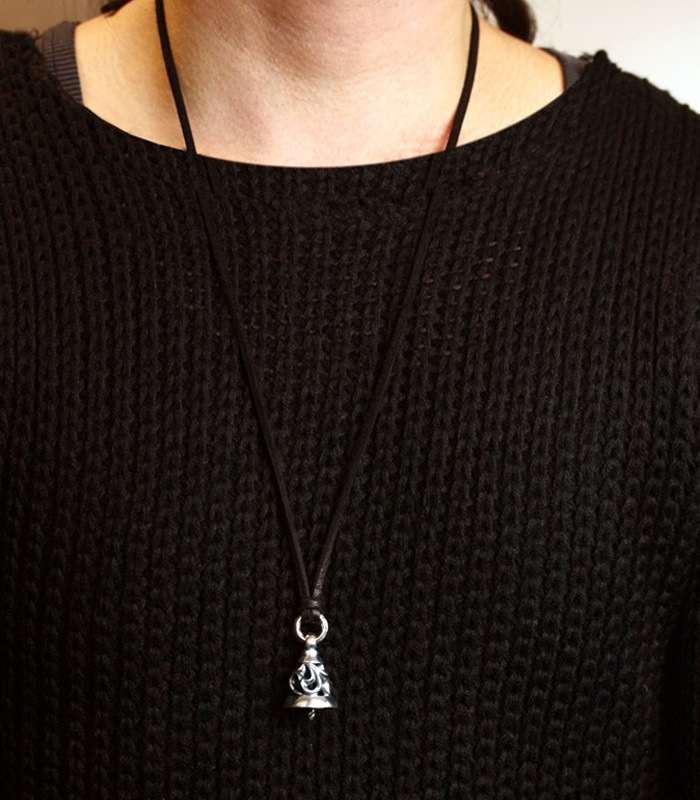 ArgentGleam Classic Arabesque Bell Charm / Large