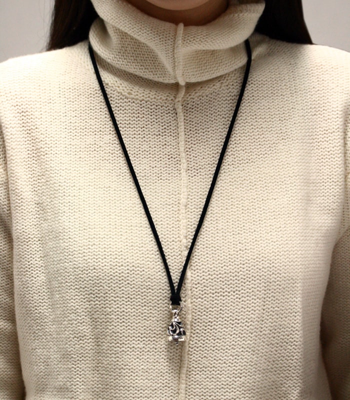 ArgentGleam Classic Arabesque Bell Charm / Large