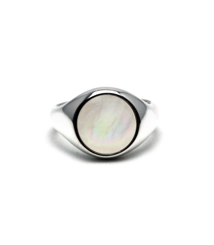 White Mother of Pearl Ring
