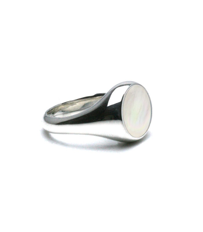 White Mother of Pearl Ring
